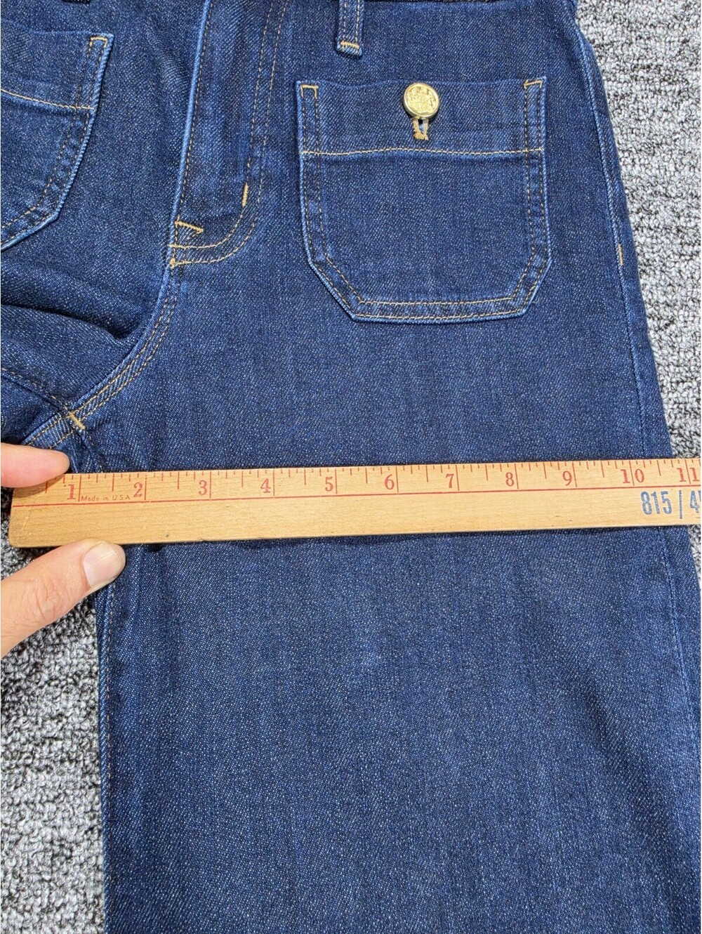J.CREW Women's Slim Fit High Rise Wide-Leg Dark Wash Stretch Blue Jeans 4-Pkt - Picture 5 of 11